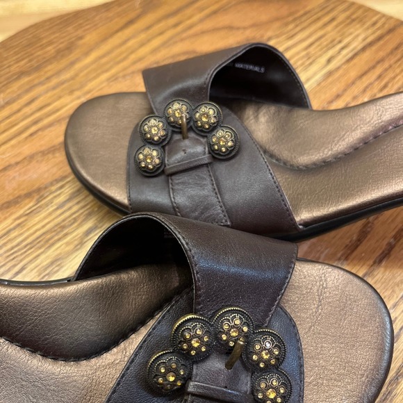 Rialto Brown Leather Starship Sandals SZ 9 - Picture 7 of 9